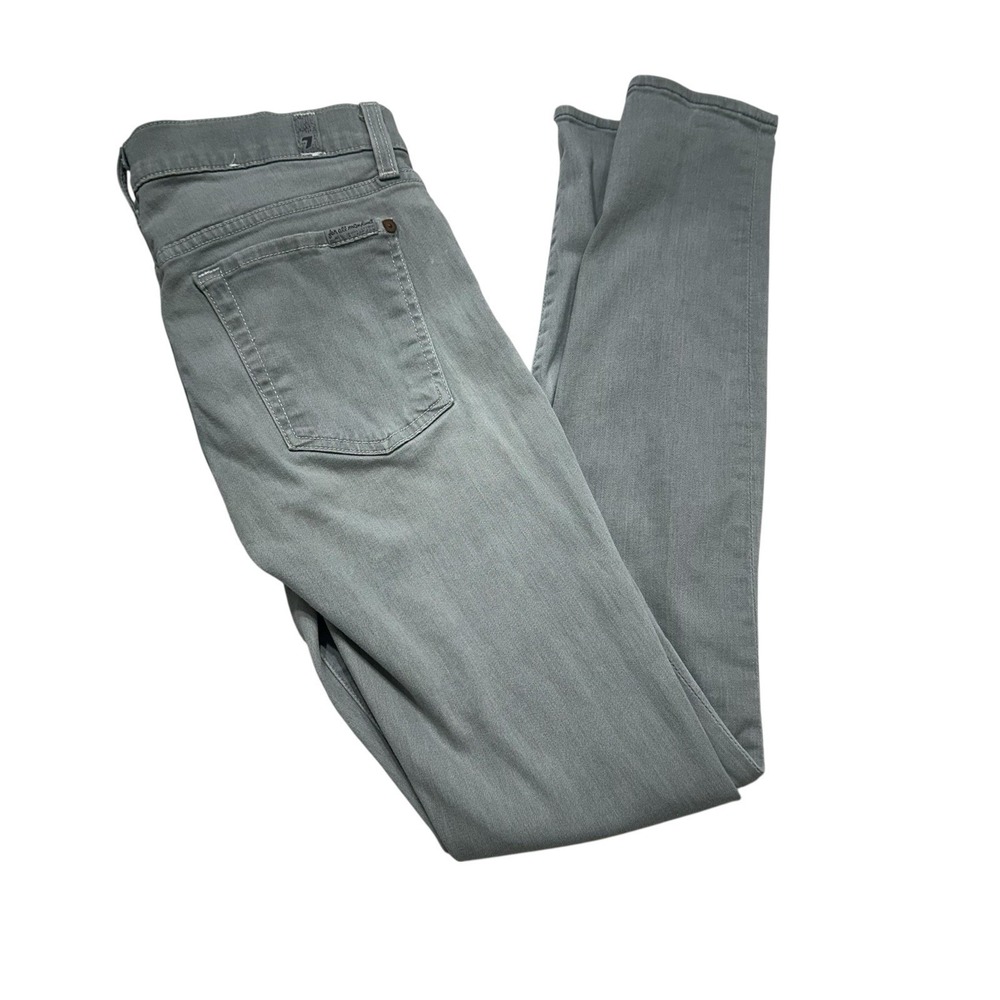 7 For All Mankind‎ The Skinny Jeans Size 27 Chrysler Grey Slimming
